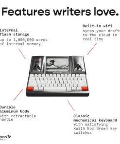 Freewrite Smart Typewriter | Digital Typewriter with E Ink Display for Distraction-Free Writing | WiFi-Enabled Word Processor Syncs Directly to The Cloud | Dedicated Drafting Machine for Authors - Image 6