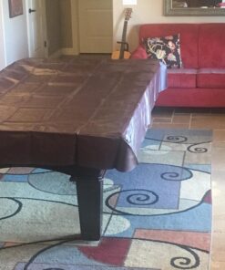 Imperial Midnight Matte Black Naugahyde Billiard Pool Table Cover Mahogany 8 Foot 3 71WzAzkkQlL