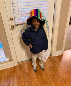 Fun Central - LED Crazy Noodle Hat for Adults & Kids | for Mardi Gras Party Supplies St. Patrick’s Day Party Favors Crazy Hat Day 24 71WziFX9COL 2