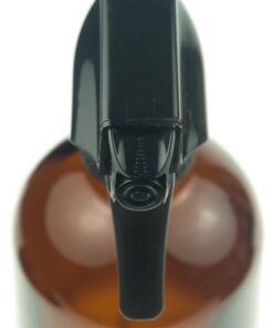 Empty Amber Glass Spray Bottle - Large 16 oz Refillable Container is Great for Essential Oils, Homemade Cleaning Products, Aromatherapy - Durable Black Trigger Sprayer w/ Mist and Stream Setting 30 71WzlIIWWzL