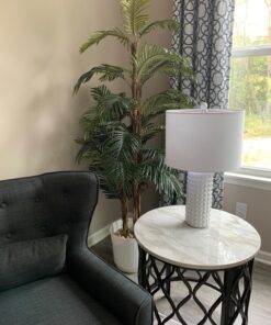 Nearly Natural 5284 Robellini Palm Silk Tree, 6-Feet, Green 72in. 15 71WzuxyXRML