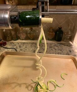 KitchenAid Fruit and Vegetable Spiralizer Attachment Stand Mixer, Polished Aluminum Spiralizer - 5 Blades 41 71X B4pxmcL