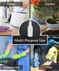 Pinnacle Mercantile Plastic Spray Bottles Leak Proof Technology Empty 32 oz Pack of 3 Made in USA 32 Oz, 3 Pack 16 71X Hs ui6S