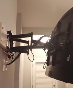 VideoSecu MW380B5 Full Motion Articulating TV Wall Mount Bracket for Most 37"-70" LED LCD UHD Plasma HDTV Up to 125 lbs with 684x400 600x400 400x400 150x100mm, Dual Arm Pulls Out Up to 14" AW9 68 71X M3u0JfL