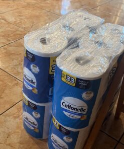 Cottonelle Ultra Clean Toilet Paper with Active CleaningRipples, 1-Ply, 24 Family Mega Rolls (4 Packs of 6) (24 Family Mega Rolls = 132 Regular Rolls), 388 Sheets per Roll, Packaging May Vary 32 71X zBduyqL