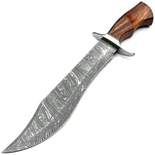 PAL 2000 KNIVES Handmade gladius forged - Damascus steel fixed blade - Hunting Viking - Knife With Leather Sheath (9291)