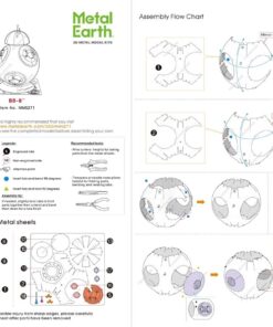 Fascinations Metal Earth Star Wars BB-8 3D Metal Model Kit 10 71X0Cp7LAUL