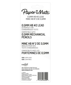 Paper Mate 66400PP Mechanical Pencil Refills, 0.5mm, HB #2, 105 Count 6 71X0N5TeGbL