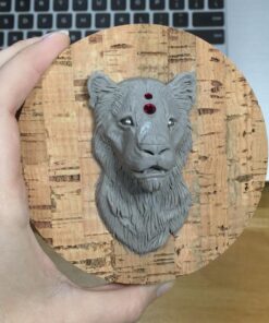 Super Sculpey Medium Gray, Premium, Non Toxic, Medium firmness, Sculpting Modeling Polymer clay, Oven Bake Clay, 1 pound bar. Great for all advanced sculptors, model makers and movie studios Multicolor 42 71X0UQB2x2L