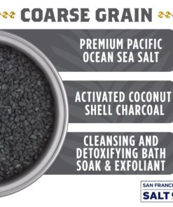 Alternative view of Black Lava Hawaiian Sea Salt - 2 lb. Bag Coarse Grain by San Francisco Salt Company 2 Pound (Pack of 1)