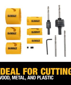 DEWALT Hole Saw Kit, Standard Electrician's Set, Bi-Metal (D180002) , Yellow 17 71X1kcb99HL