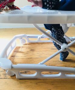 Joovy Spoon Baby Walker & Activity Center Featuring Three Adjustable Heights, Tough Luggage Grade Seat Material, and 30 lb Weight Capacity - JPMA Safety Certified (Blueberry) Blueberry 35 71X1x rXOdL