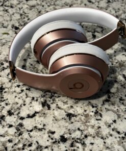 Beats Solo3 Wireless On-Ear Headphones - Apple W1 Headphone Chip, Class 1 Bluetooth, 40 Hours of Listening Time, Built-in Microphone - Rose Gold (Latest Model) Without AppleCare+ 45 71X2D8D9O L