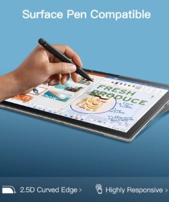 JETech Screen Protector for Surface Pro 7 Plus/Surface Pro 7 12.3-Inch, 9H Tempered Glass Film, Support Surface Pen, HD Clear, 2-Pack Pro 7/Pro 7 Plus 12.3" 16 71X2DhNHkL