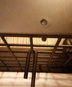 Old Dutch Wall-Mount Bookshelf Pot Rack with Grid & 12 Hooks, Oiled Bronze, 36.25" x 9" x 11.5" 31 71X2Quy4fqL 1