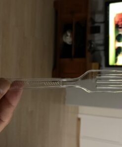 Party Dimensions Plastic 300 Count Cutlery Combo Box, Clear, Combo Box, Clear 300 Count 28 71X41vHoZkL