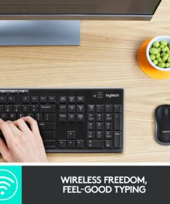 Alternative view of Logitech MK270 Wireless Keyboard And Mouse Combo For Windows, 2.4 GHz Wireless, Compact Mouse, 8 Multimedia And Shortcut Keys, For PC, Laptop - Black 1 Pack