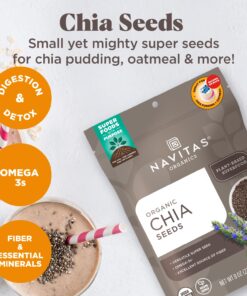 Navitas Organics Chia Seeds (16oz) 1 Pound (Pack of 1) 9 71X4dDvIhDL