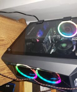 SkyTech Blaze II Gaming Computer PC Desktop – Ryzen 5 2600 6-Core 3.4 GHz, NVIDIA GeForce GTX 1660 6G, 500G SSD, 8GB DDR4, RGB, AC WiFi, Windows 10 Home 64-bit 2600 | GTX 1660 44 71X4moFdDdL