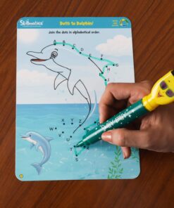 Skillmatics Educational Game - Dots & Mazes, Reusable Activity Mats with Dry Erase Marker, Gifts, Travel Toy, Ages 3 to 6 Dots and Mazes 7 71X5uax08mL