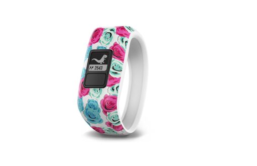 Garmin vivofit jr, Kids Fitness/Activity Tracker, 1-year Battery Life, Real Flower New