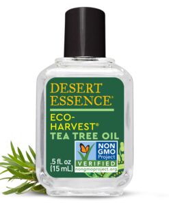 Alternative view of Desert Essence Eco-Harvest Tea Tree Oil, 0.5 fl oz - Gluten Free, Vegan, Non-GMO - Steam-Distilled Pure Essential Oil with Inherent Cleansing Properties 0.50 Fl Oz (Pack of 1)