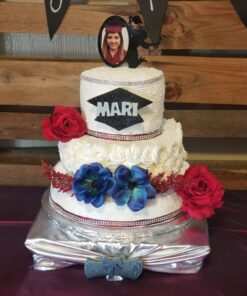 Congrats Grad 2023 Cake Toppers - Black Acrylic With Photo Frame Cake Topper - Class OF 2023 College Graduate Party Supplies - Chic Insert Silhouette A Girl Cheers To Graduate Decorations 17 71X6XVrDqkL