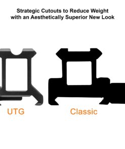 3-slot Slim Picatinny Short Riser Mount 1" High, 3 Slots, Black 31 71X6pwKfwML