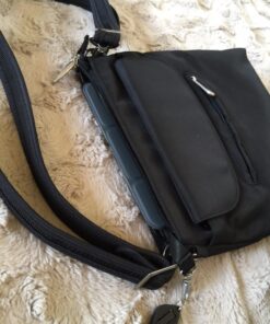 Travelon Anti-Theft Classic Mini Shoulder Bag, Black, One Size, 8.5 x 8.5 x 2 74 71X7Mgt5mOL 1