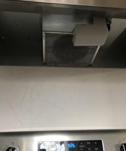 Broan-NuTone F403004 Exhaust Fan for Under Cabinet Two-Speed Four-Way Convertible Range Hood Insert with Light, 30-Inch, Stainless Steel 44 71X7kJHEDiL