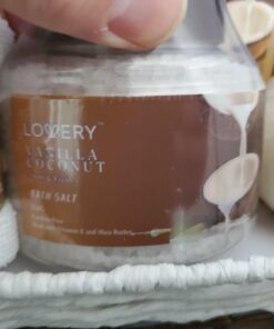 Bath and Body Gift Basket For Women and Men – 9 Piece Set of Vanilla Coconut Home Spa Set, Includes Fragrant Lotions, Extra Large Bath Bombs, Coconut Oil, Luxurious Bath Towel & More 52 71X7uV f3WL