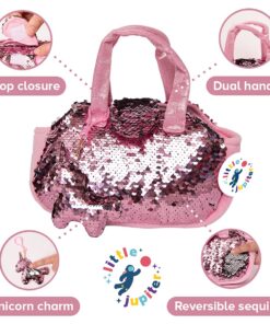 Alternative view of Little Jupiter Plush Pet Set with Purse - Unicorns Gifts for Girls - Unicorn Stuffed Animals - Unicorn Stuffed Animals for Girls - Unicorn Plush - Stuffed Unicorns - Unicorn - for Age 4-5 - 6-7 yrs Pink