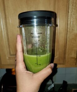 2pcs Replacement 18oz Jar cup with Spout Lid for 900w 1000w Nutri Ninja Blender Auto iQ 900w 1000w& Nutri Ninja Blender Auto iQ series BL640/641/BL642/BL642W/BL642Z (2, 18oz) 2 13 71X8QNVZuKL