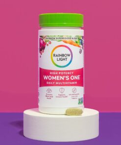 Rainbow Light Womens One High-Potency Daily Multivitamin, Womens Multivitamin Provides High-Potency Immune Support, With Vitamin C, Biotin and Ashwagandha, Vegetarian, 150 Count Women's One 150 Count (Pack of 1) 37 71X9a7tEavL