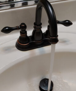 Derengge F-4501-NB 2 Handle Oil Rubbed Bronze Bathroom Sink Faucet with Pop up Drain,cUPC NSF AB1953 30 71X9kz2x8yL