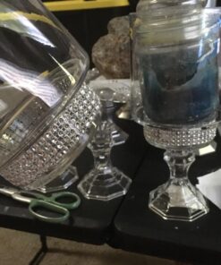 EBOOT 4 Row 10 Yard Acrylic Rhinestone Diamond Ribbon for Wedding Cakes, Birthday Decorations, Baby Shower Events and Arts and Crafts Projects (Silver) Silver 30 71XA1rOrULL