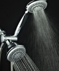 AquaStorm by HotelSpa 30-Setting SpiralFlo 3-Way HIGH PRESSURE Luxury Shower Head/Handheld Showerhead Combo with Water Saving Economy Mode/Chrome Chrome & Gray 23 71XAHvYnDCS 1