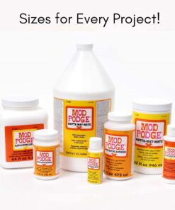 Mod Podge CS11201 Waterbase Sealer, Glue and Finish, 8 oz, Gloss 1 40 71XAyuQXOPL