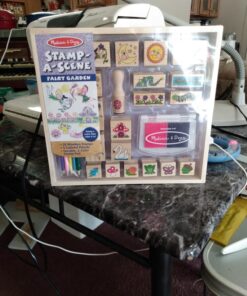 Melissa & Doug Stamp-a-Scene Stamp Pad: Fairy Garden - 20 Wooden Stamps, 5 Colored Pencils, and 2-Color Stamp Pad English Only 27 71XB3WKwcRL