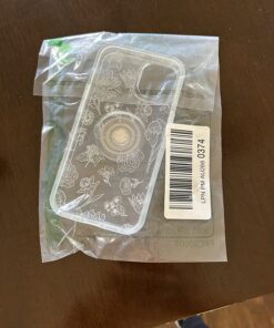 OtterBox iPhone 14 & iPhone 13 Otter + Pop Symmetry Series Clear Case - FLOWER OF MONTH (Clear), integrated PopSockets PopGrip, slim, pocket-friendly, raised edges protect camera & screen Flower of Month 13 71XB3dM2taL