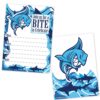 Shark Birthday Party Invitations for Boys (20 Count with Envelopes) - Summer Ocean Aquatic Pool Party Invites - Shark Party Supplies 21 71XBcn23l4L