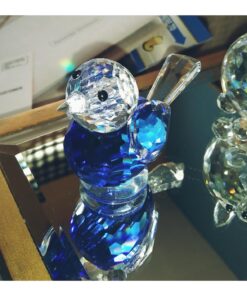 Waltz&F Crystal Bluebird of Happiness Collectible Figurines Glass Animal Figurine for Table Home Decoration Blue 16 71XBeQzRfLL