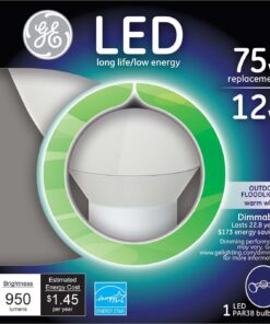 Alternative view of GE Lighting 89990 Energy-Smart LED 12-watt, 950-Lumen PAR38 Bulb with Medium Base, Bright White, 1-Pack