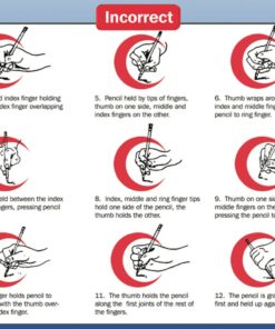 The Pencil Grip Pencil Grips, The Crossover Grip, Ergonomic Writing Aid For Righties And Lefties, Colorful Pencil Grippers, Assorted Classic Colors, 6 Count - TPG-17806 14 71XC3sIeeBL