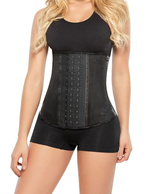 Ann Chery Corset Waist Trainer for Women’s Weight Loss - Colombian Waist Cincher - 3 Hook Latex Body Shaper - Edition 2045 3XL/42 (Fits 35-36 Inch Waist) Black