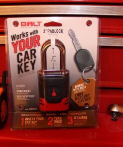 BOLT BREAKTHROUGH ONE-KEY LOCK TECHNOLOGY Bolt 7018519 Padlock for Ford, Lincoln & Mercury Center Cut Keys Ford, Mazda, Lincoln Standard Cut Keys 14 71XClHNakmL