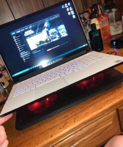 Havit HV-F2056 15.6-17 Inch Laptop Cooler Cooling Pad - Slim Portable USB Powered (3 Fans) (Black+Red) Black+Red 48 71XDPwYaqOL