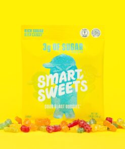 SmartSweets Sour Blast Buddies, 1.8oz (Pack of 12), Candy with Low Sugar (3g), Low Calorie (100), No Artificial Sweeteners, Plant-Based, Gluten-Free, Healthy Snack for Kids & Adults 1.8 Ounce (Pack of 12) 17 71XDbaOPaL 1
