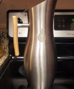 Invigorated Water pH Vitality Alkaline Water Filter Pitcher for Drinking Water Stainless Steel - Water Pitcher with Filter for Tap Water, High pH Filtered Purifier with Alkaline Filter - 1.9L (Silver) Silver 29 71XDeh0F2lL