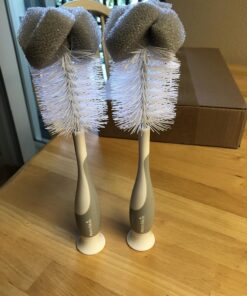 Munchkin® Sponge™ Bottle Brush, Grey, 2 Count (Pack of 1) 24 71XE4stpAuL